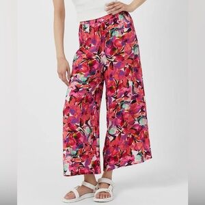 Floral Wide-Leg Pants
